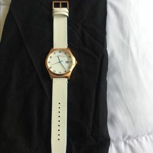Marc by Marc Jacobs Wht/Royal Blue Rose Gold watch